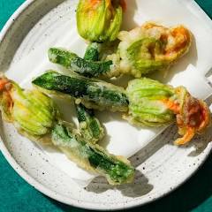 TEMPURA SQUASH BLOSSOMS