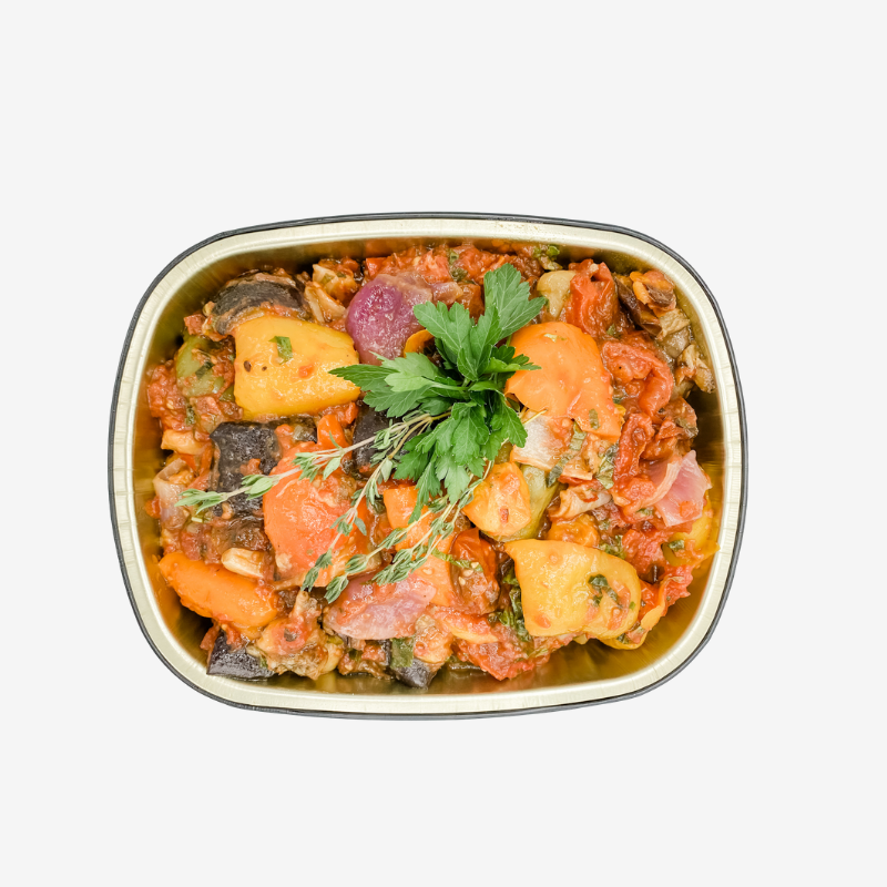 RUSTIC HEIRLOOM TOMATO & EGGPLANT RATATOUILLE